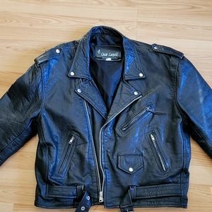 Vintage Oscar Leopold Biker Style Jacket Size 46